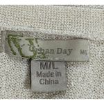 Urban Day Size M/L Women Sleeveless Knit Tank Top With Sheer Side Panels Tan Photo 3