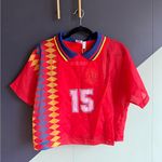 Adidas NWT Spain Women's Retro Layered Jersey, Sz XS Photo 0