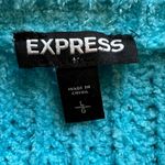EXPRESS Women's Aqua V Neck Sweater Size L Photo 2