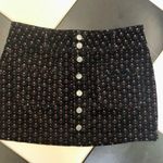 Free People NWOT Joanie Floral Mini Skirt Corduroy Black Red Pattern Academia S Photo 6