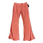 Wild Fable Women's Orange Floral Pull-On Knit Flare Pants - Size Large - NWT Photo 6
