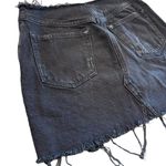 BDG Women’s Urban Outfitters black distressed denim cut off mini skirt size med Photo 6