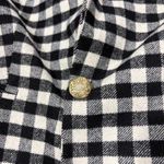 J.Crew Size 2 Trendy Chic Black/Ivory Buffalo Check Wool-Blend Blazer Accademia Photo 3