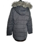 a.n.a  Faux Fur Trimmed Puffer Coat Gray Size Medium Photo 1
