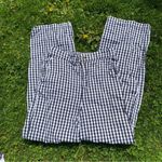 Nordstrom Straight Leg Pants In Black- White Gingham Photo 1