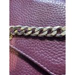 Michael Kors Crossbody Shoulder Bag Leather Burgundy Chain Strap 9x7 Photo 10