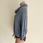 Green Envelope Los Angeles Cowl Neck Sweatshirt Gray Photo 4