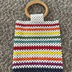 Lulu NYC Aiby Beaded Mini Tote Handbag Red Photo 2