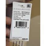 Aidan Mattox  Off Shoulder‎ Cape Gown Portrait Collar Gown Size 10 Pale Blush Photo 8