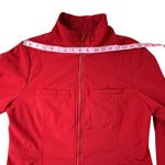 Roots ‎ Canada Red Full Zip Jacket Womens Large Fleece Lined Softshell Coat Photo 5