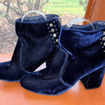 G by Guess Y2K guess blue velvet western ankle boots Photo 0