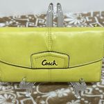 Coach Yellow Wallet Sleek Minimalist Design Photo 0
