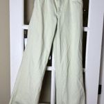 Mango Pale Lemon Yellow Wide Leg Denim Jeans Size 4 Photo 1