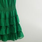 1. State  Smocked Halter Sleeveless Mini Ruffle Dress Photo 3