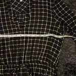 Pink Owl  V-neck Dress W/ Waist Tie Size Medium Black & White Photo 4