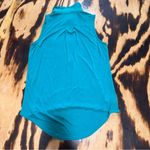 Loft  Blue/Teal‎ Sleeveless Polo Blouse Photo 2