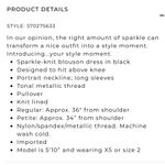 White House | Black Market Sparkly Knit Blouson Mini Dress Size 4 Nwt Photo 9