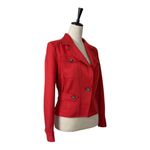 CAbi Little Red Jacket #3374 Tailored Ponte Knit Blazer Jacket Women’s Size 4 Photo 2