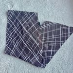 Ellen Tracy Dark Brown and White Silk Scarf Photo 1