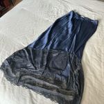 Free People New with tags! Lace Half Slip Skirt - size medium, navy & black Photo 1