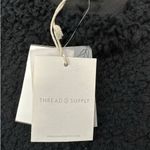 Thread & Supply | NWT | Small | Black Crewneck Teddy Bear Sherpa Fleece Pullover Photo 5