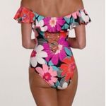 La Blanca In Full Bloom Off Shoulder Ruffle One Piece Photo 2
