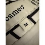 Cameo White Black Windowpane Plaid Stripe A-Line Mini Skirt Size M Photo 9