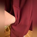 Gallery Red Utility Jacket With Removable Hood & Lining Sz M Red Hidden Buttons. Photo 2