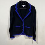 autumn cashmere  Contrast-Trim Cashmere Blazer size Medium EUC no holes Photo 1