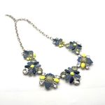 Stella & Dot Elodie Statement necklace Blue Silver Career Party Photo 3