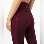 Lululemon In Movement Tight 26” Linear Spray Dye White Garnet 4 Photo 2