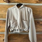 Mono B Ribbed Cropped Hoodie Sweatshirt Size M Photo 1