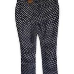 Coldwater Creek Women Jeans 16 Seeing Spots Ankle Jeans Blue White Polka Dot NEW Photo 2