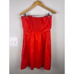 Hutch Red Strapless Bow Rose Dress Women's Size L Cocktail Party Wedding Guest D Photo 3