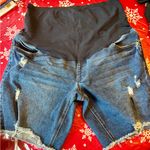 Stylish Blue Denim Maternity Short Bundle 2 Size XL Photo 3