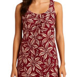 Patagonia Pataloha Vintage Floral Dress Burgundy Size 4 Boho Resortwear Vacation Photo 0