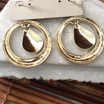 Chico's Chico’s Circular Gold Tone with Drop Earrings Photo 2