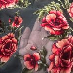 Forever 21 NWT Y2K Sheer Floral Burnout Tiered Dress Boho Fairy-Grunge Whimsigoth Coquette Photo 5