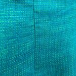 Anne Klein Ann Klein size 6 100% linen, teal and lime sleeveless shift dress Photo 6
