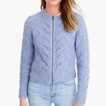 Point sur cable knit zip up Blue Size XL Photo 0