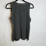 Current/Elliott Current / Elliot Black White Gold Stitching Tank Top Sz 0 XS Small Photo 2