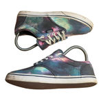 Vans ‎ Off The Wall Women's 6 Blue Cosmic Galaxy Skate Sneakers Lace Up Photo 2