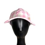 Juicy Couture Pink White Gingham Plaid Bow Baseball Hat One Size Photo 1