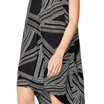 BCBGMAXAZRIA  Black & White Asymmetrical Dress Women's Size M Photo 5