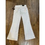 7 For All Mankind Tailorless Dojo Jeans Women Size 30 Light Wash Italian Fabric Photo 2
