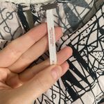 Free People  La Mar Graphic Print Hi Low Maxi Dress Size Medium White Black Photo 6