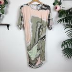 NWT Sovere Molten Cotton Mini Dress in Green Pink Size Small Photo 1