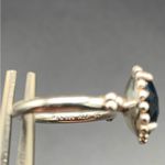 Pandora  Authentic Silver 'Midnight Star' Blue Crystal 925 Stone Ring Size 5 Photo 5