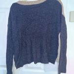 Madewell Patch Pocket Sweater in Gray and Navy Photo 3