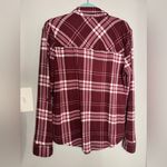 Como vintage  Burgundy Plaid Button-Down Shirt Photo 2